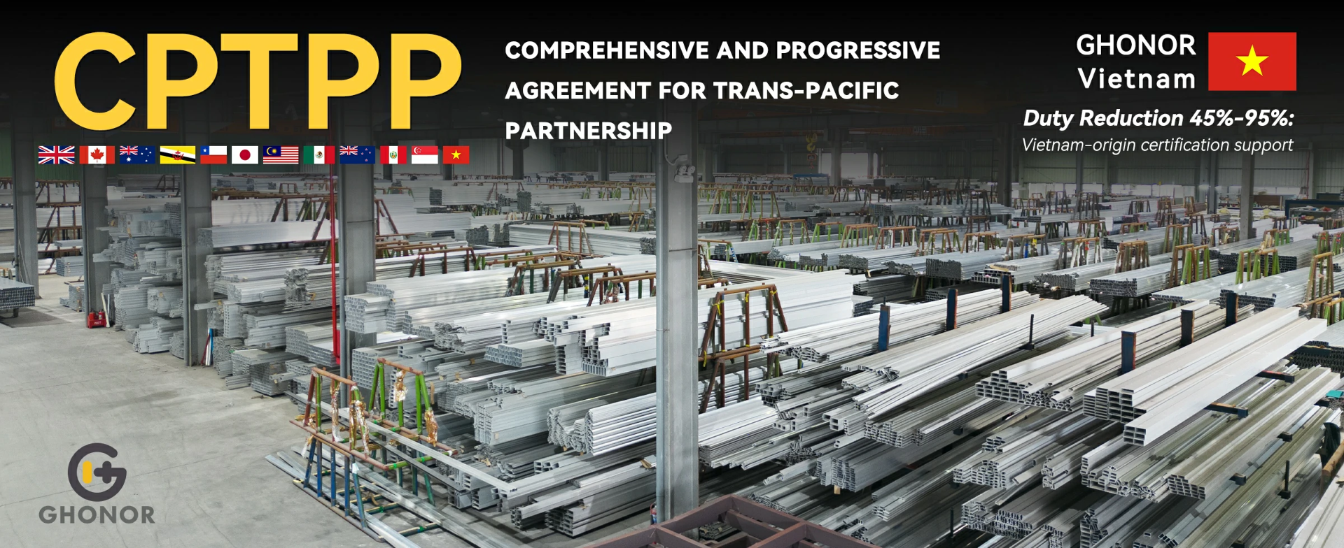 Ghonor Vietnam factory with CPTPP
